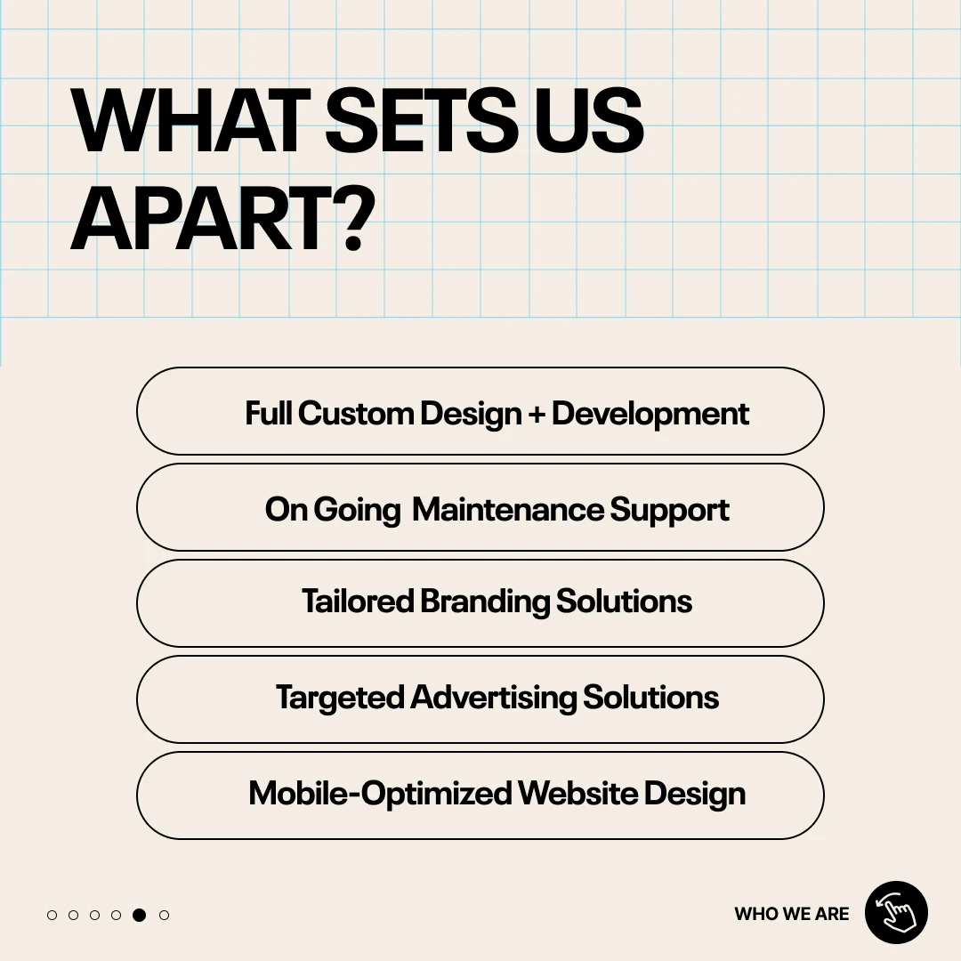 ATRIBE What Sets Us Apart typographic service benefits