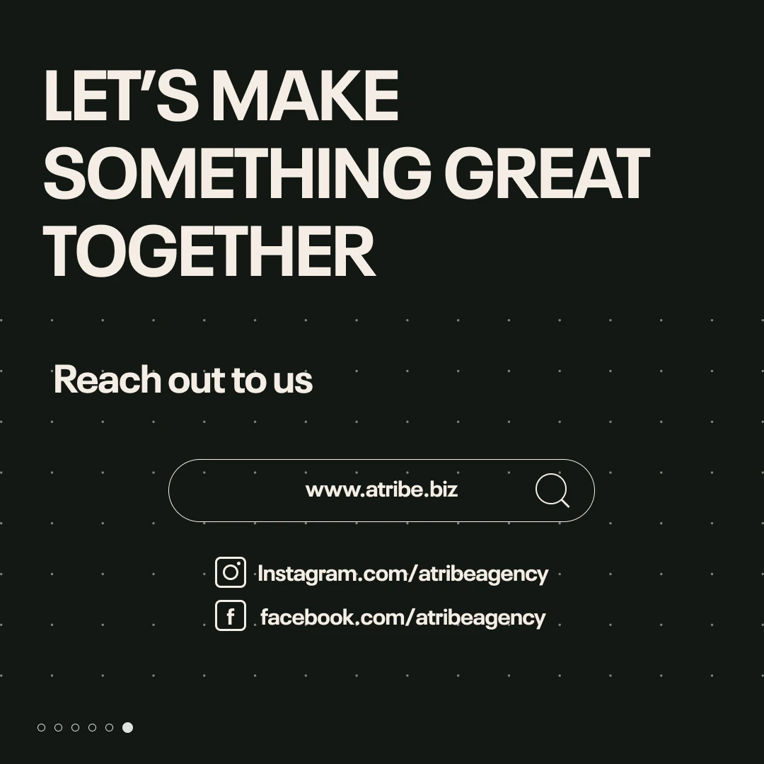 ATRIBE Let's Make Something Great Together closing campaign artwork